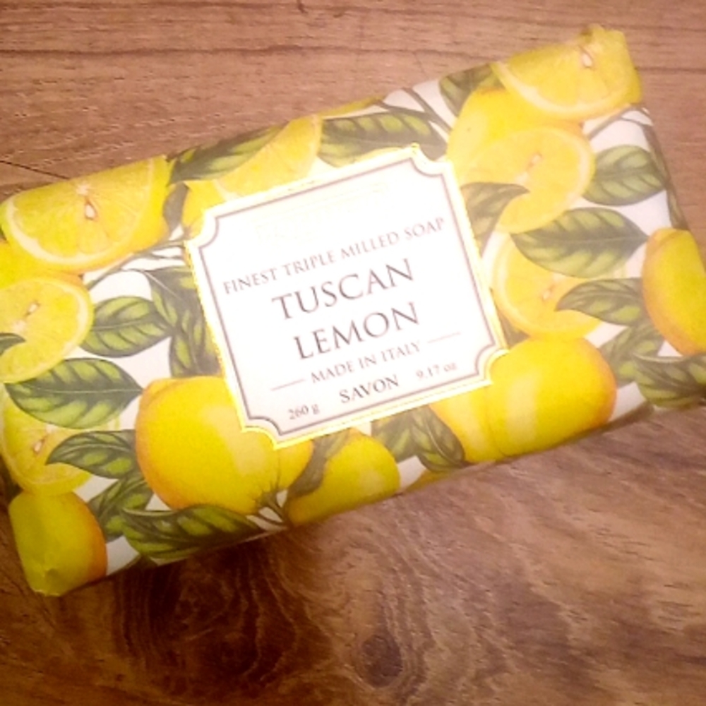 Savon Tuscan Lemon Triple Milled Jumbo Soap Bar NEW
